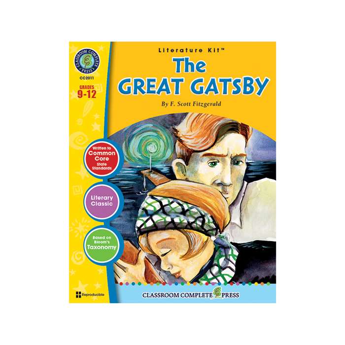 The Great Gatsby F Scott Fitzgerald Lit Kit Gr 9-1, CCP2011
