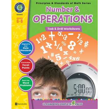 Gr 6-8 Math Task & Drill Number & Operations, CCP3312