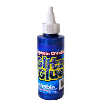 Captain Creative Glitzy Glue Blue 4 Oz, CCR2410