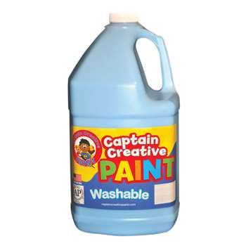 Captain Creative Light Blue Gallon Washable Paint By Certified Color