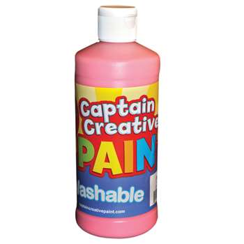 Captain Creative Pink 16Oz Washable Paint By Certified Color