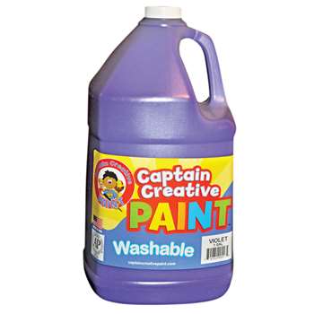 Captain Creative Violet Gallon Washable Paint By Certified Color