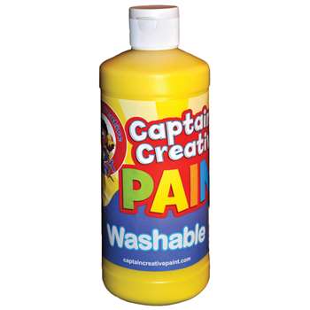 Captain Creative Yellow 16Oz Washable Paint By Certified Color