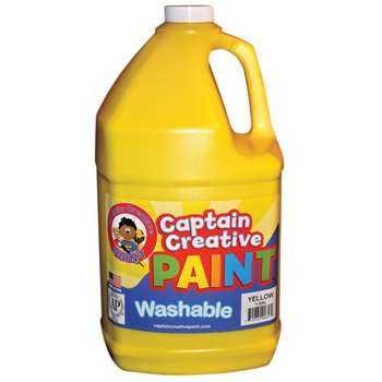 Captain Creative Yellow Gallon Washable Paint By Certified Color
