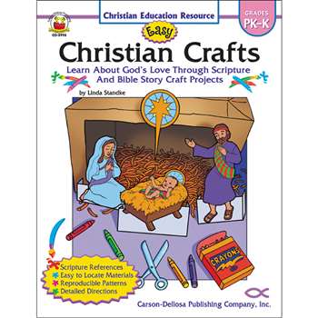 Easy Christian Crafts Gr Pk-K By Carson Dellosa
