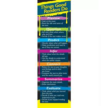 Things Good Readers Do Bookmarks By Carson Dellosa