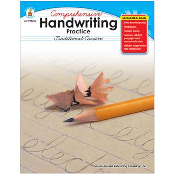 Comprehensive Handwriting Practice Traditional Cursive By Carson Dellosa