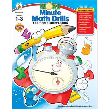 Minute Math Drills Addition & Subtraction By Carson Dellosa
