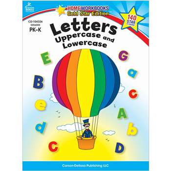 Letters Uppercase & Lowercase Home Workbook Gr Pk-K By Carson Dellosa