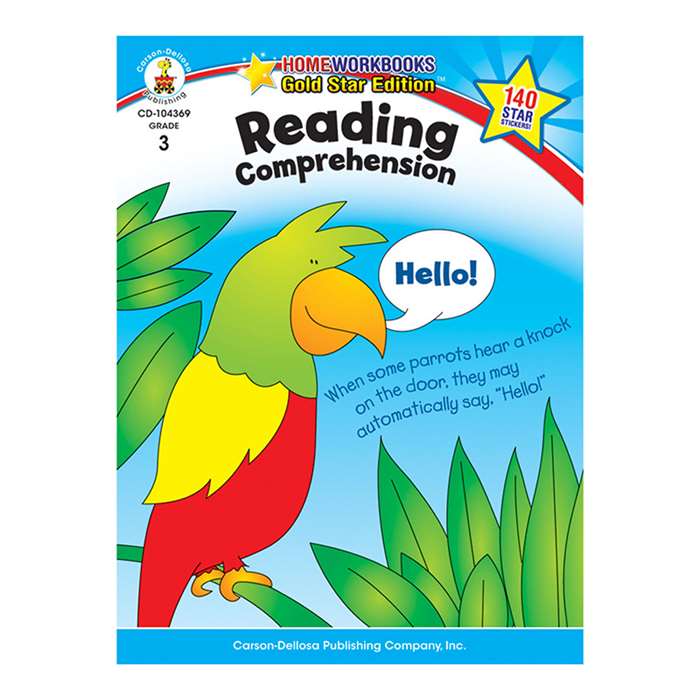 Reading Comprehension Home Workbook Gr 3 By Carson Dellosa