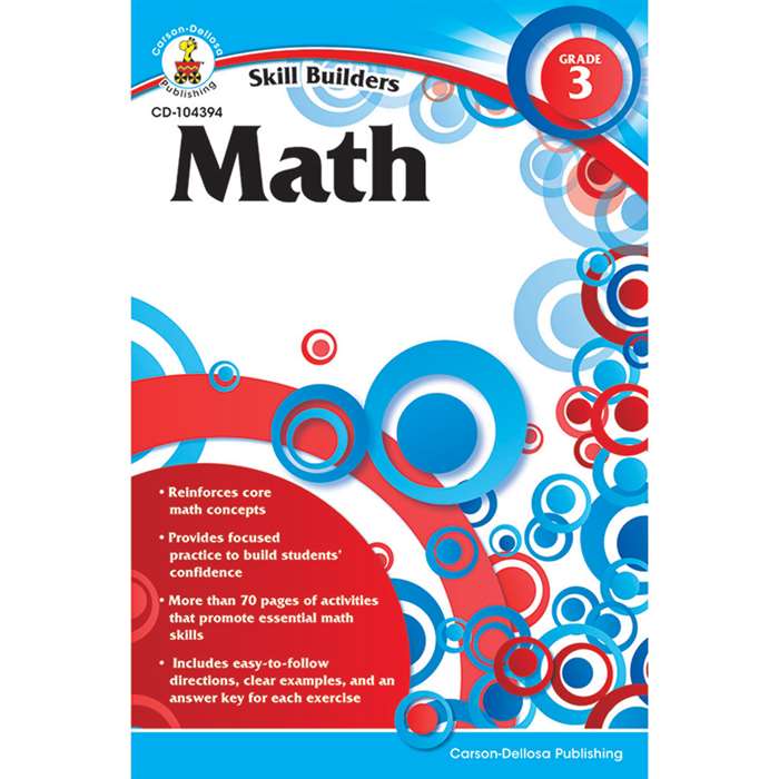 Skill Builders Math Gr 3 By Carson Dellosa