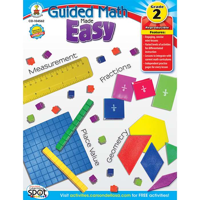 Guided Math Made Easy Gr 2 By Carson Dellosa