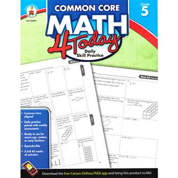 Math 4 Today Gr 5 By Carson Dellosa