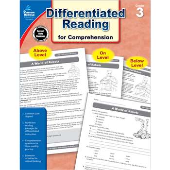 Shop Book 3 Differentiated Reading For Comprehension - Cd-104615 By Carson Dellosa