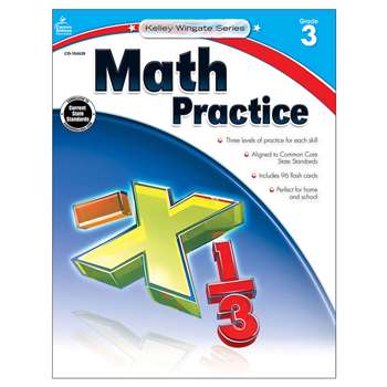 Shop Math Practice Book Gr 3 - Cd-104628 By Carson Dellosa