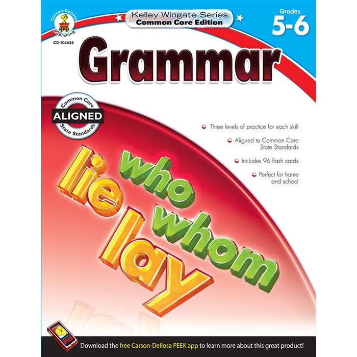 Shop Grammar Book Gr 5-6 - Cd-104635 By Carson Dellosa