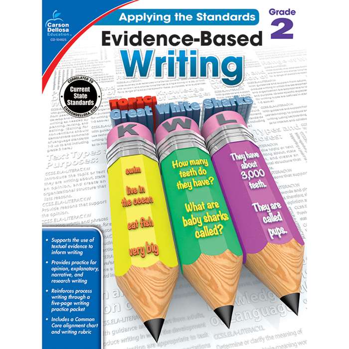 Gr 2 Applying The Standards Evidence Based Writing, CD-104825
