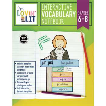 Im Lovin Lit Vocab Notebook Gr 6-8 Interactive, CD-105003