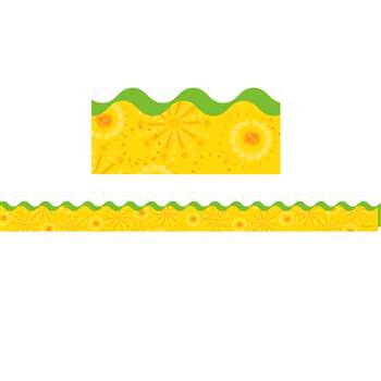 Lemon Lime Scalloped Border By Carson Dellosa