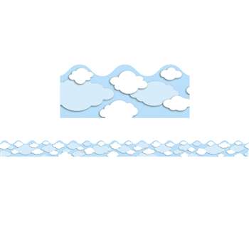 Clouds Scalloped Border By Carson Dellosa