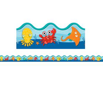 Shop Seaside Splash Scalloped Border - Cd-108181 By Carson Dellosa