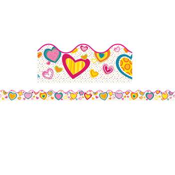 Hearts Scalloped Border, CD-108222