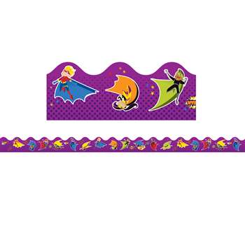 Super Power Super Kids Scalloped Borders, CD-108233