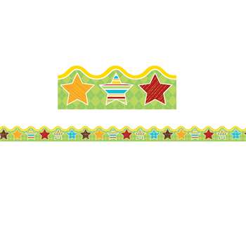 Hipster Hip-Stars Scalloped Borders, CD-108265