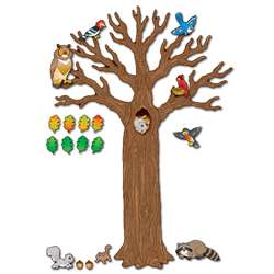 Big Tree W/ Animals Bulletin Board Sets K-5 By Carson Dellosa