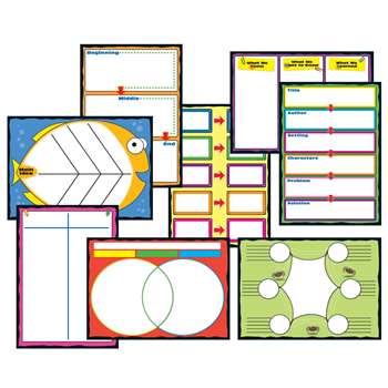 Graphic Organizers Bulletin Board Set By Carson Dellosa