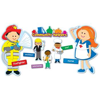 Community Helpers Bulletin Board Set By Carson Dellosa