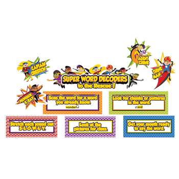 Super Power Decoding Words Bulletin Board Set, CD-110316