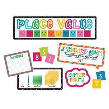 School Pop Place Value Bulletin Board Set, CD-110331