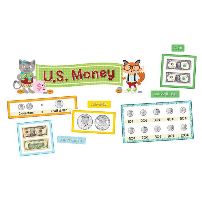 Hipster US Money Bulletin Board Set, CD-110340