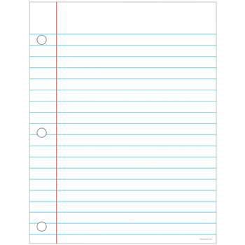Notebook Paper Chart 17X22 By Carson Dellosa