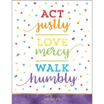 Act Justly Love Mercy Walk Humbly Chart, CD-114287