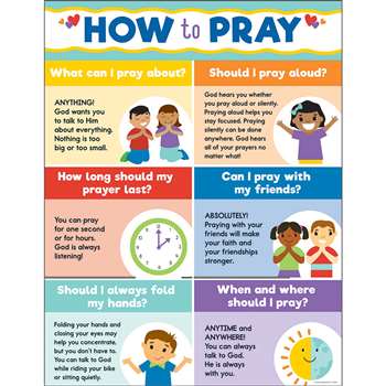 How To Pray Chart, CD-114292