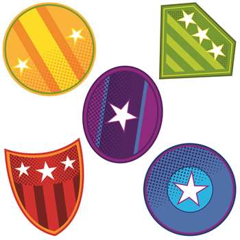 Super Power Shields Cut Outs, CD-120189