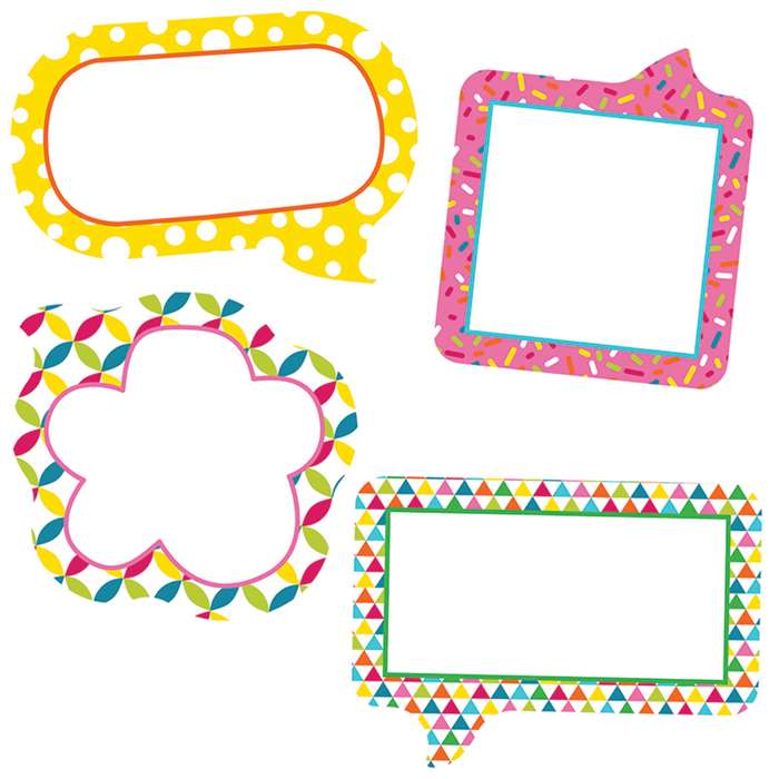 School Pop Small Speech Bubbles Cut Outs, CD-120212