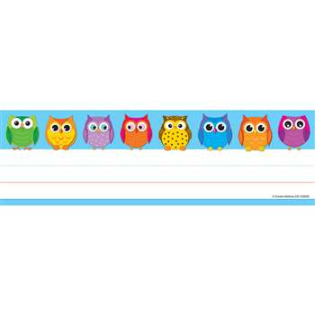 Colorful Owls Nameplates 36Ct By Carson Dellosa