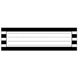 Black & White Stripe Nameplates Simply Stylish, CD-122040