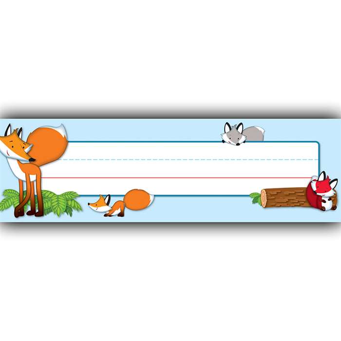 Playful Foxes Name Plates, CD-122122