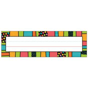 Stylin Stripes Deskplates Gr Pk-5, CD-122126