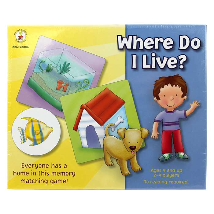 Where Do I Live? Early Childhood By Carson Dellosa