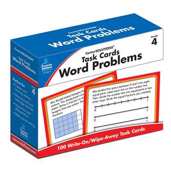 Task Cards Word Problems Gr 4, CD-140104