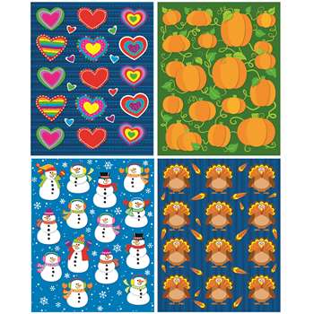 Seasonal Shape Stickers Set By Carson Dellosa