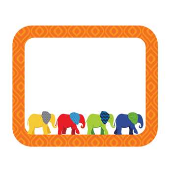 Elephant Name Tags Gr Pk-5, CD-150045