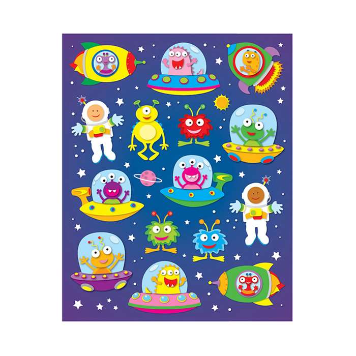 Out Of This World Shape Stickers 90Pk By Carson Dellosa