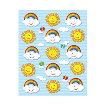 Suns & Rainbows Shape Stickers 90Pk By Carson Dellosa