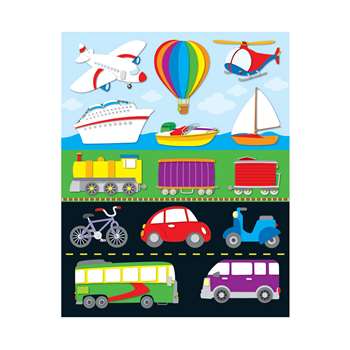 Transportation Shape Stickers 84Pk By Carson Dellosa